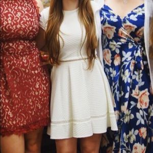 White A-line dress